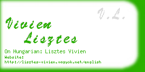 vivien lisztes business card